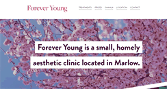 Desktop Screenshot of foreveryoungclinic.co.uk